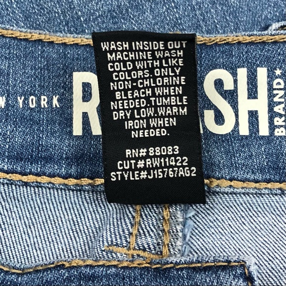 REWASH Vintage Reunion Super High Rise Jean Shorts. Size 3 / 26 New - Picture 7 of 10